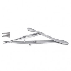 Kalt Micro Needle Holder Straight - With Lock Stainless Steel, 13.5 cm - 5 1/4"